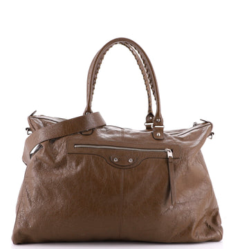 Balenciaga Convertible Weekender Classic Studs Bag Leather