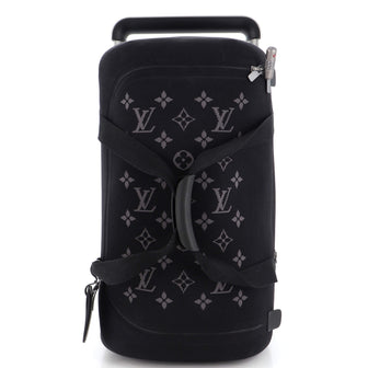 Louis Vuitton Monogram Black Knit Horizon Soft 55 Duffle Bag