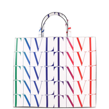 Valentino Garavani VLTN Times Tote Printed Leather