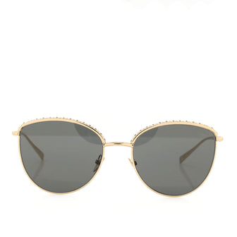 Chanel Pantos Round Sunglasses Metal