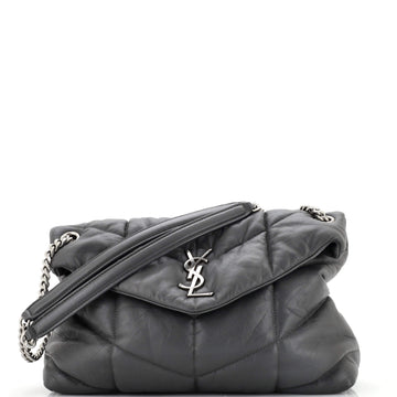 Saint Laurent LouLou Puffer Shoulder Bag Quilted Leather Medium