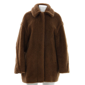 Max Mara Women's Teddy Bear Icon Short Coat Faux Fur
