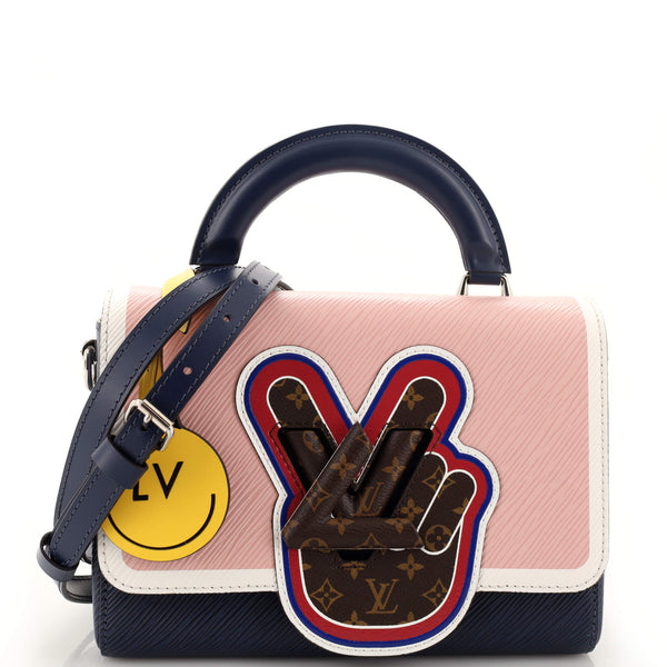 Twist Top Handle Bag Limited Edition Peace Love Epi and Monogram Canvas MM