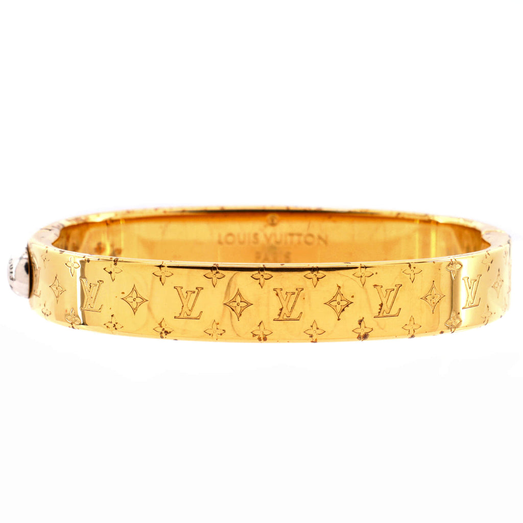 Louis Vuitton, Jewelry, Louis Vuitton Nanogram Cuff Pink Gold