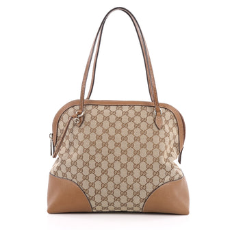 Gucci Bree Dome Tote GG Canvas Medium Brown 2043401