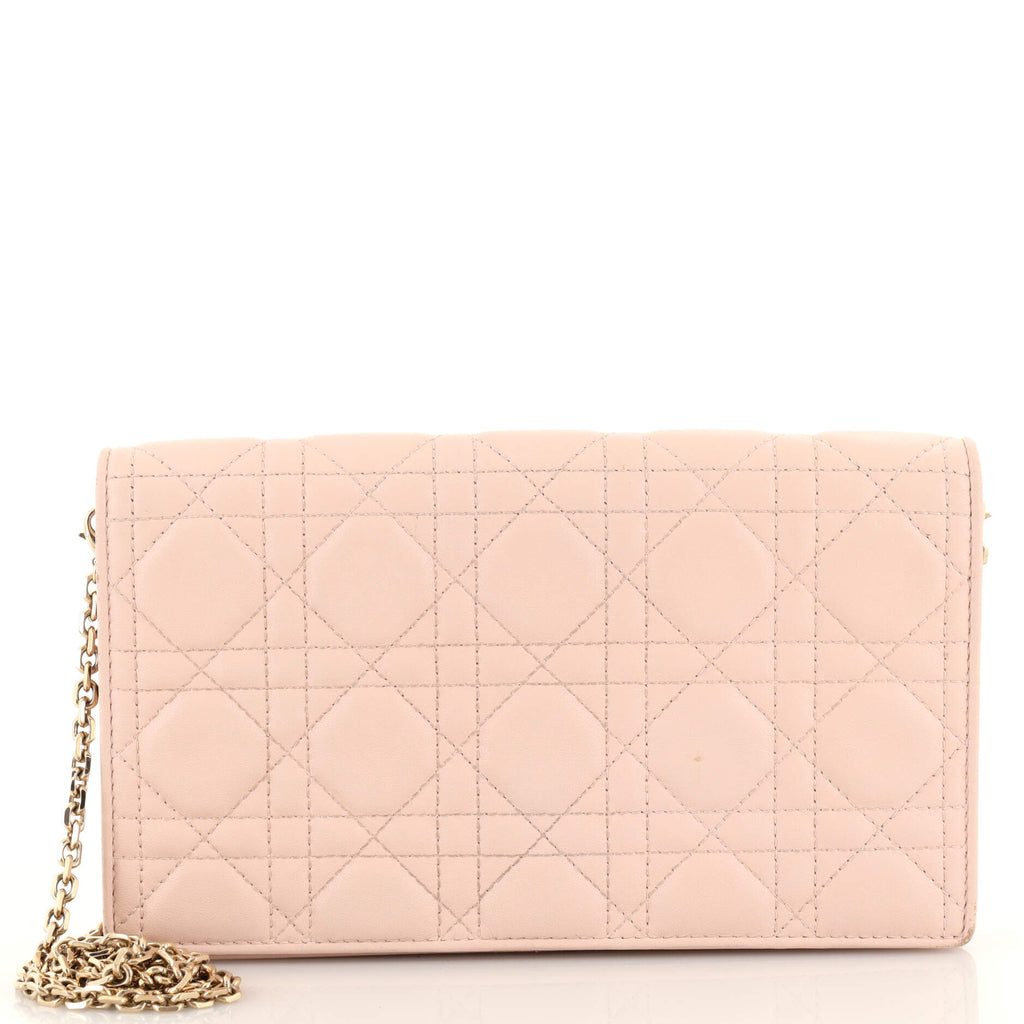 Lady Dior Chain Pouch Matte Baby Pink