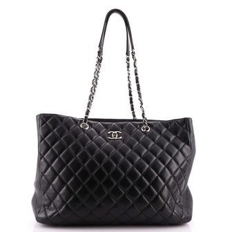 Chanel Classic CC Shopping Tote Quilted Calfskin Large