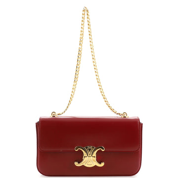 Celine Triomphe Chain Shoulder Bag Leather Small