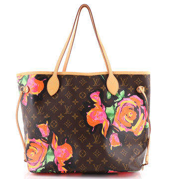 Louis Vuitton Neverfull Tote Limited Edition Monogram Roses MM