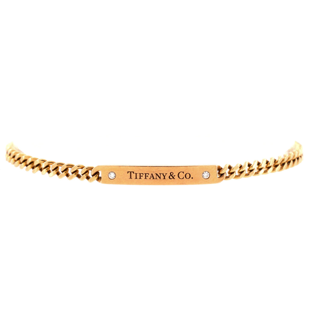 Tiffany id hot sale bracelet gold