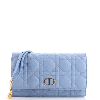 Christian Dior Caro Belt Pouch with Chain Cannage Quilt Calfskin