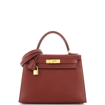 Hermès Kelly Rouge H Sombrero Handbag