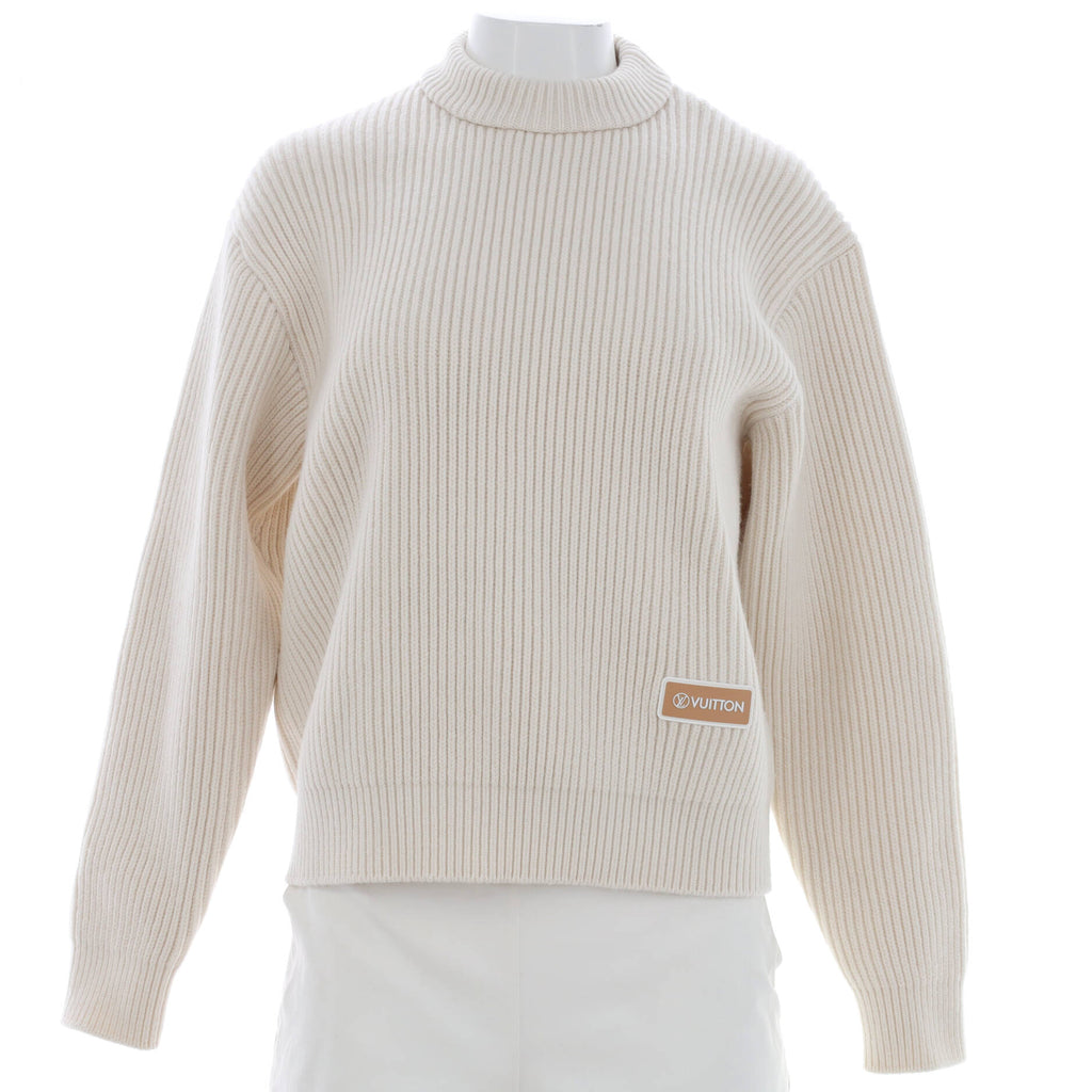 Louis Vuitton Women's LV Crewneck Sweater Wool Blend Neutral 204415125