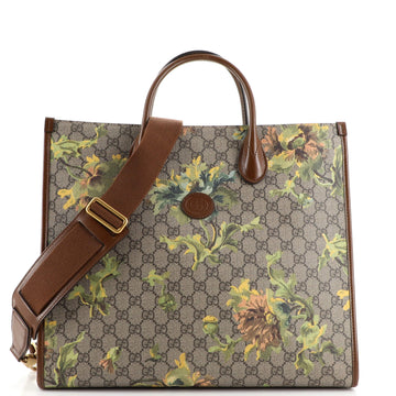 Gucci Interlocking G Tote Printed GG Coated Canvas Medium
