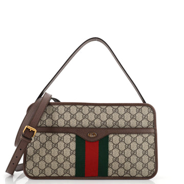 Gucci Ophidia Top Handle Camera Bag GG Coated Canvas Medium