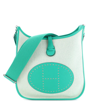Hermes Evelyne Bag Gen III Toile and Leather PM