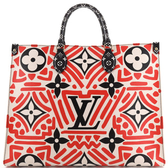 Louis Vuitton OnTheGo Tote Limited Edition Crafty Monogram Giant GM