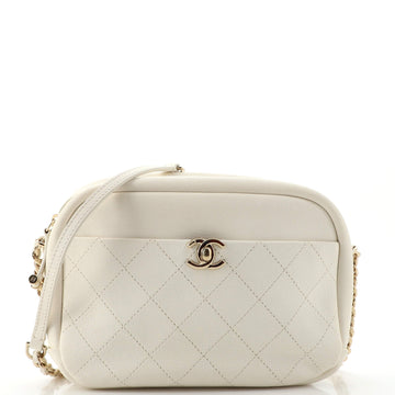 Chanel Casual Trip Camera Case Quilted Goatskin Large