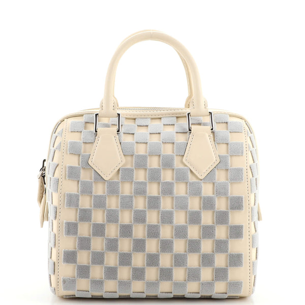Louis Vuitton Speedy Cube Bag Damier Cubic Leather and Velvet PM