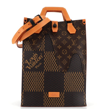 Louis Vuitton Nigo Tote Limited Edition Giant Damier and Monogram Canvas Mini