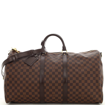 Louis Vuitton Keepall Bandouliere Bag Damier 55