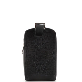 Louis Vuitton Wash Pouch Taurillon Shadow Leather