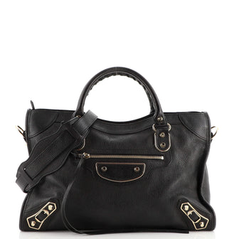 Balenciaga City Classic Metallic Edge Bag Leather Medium