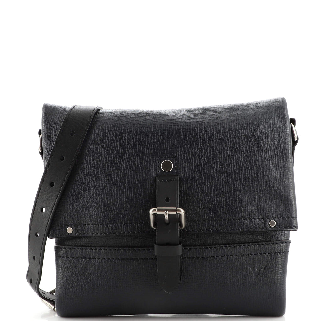 Louis Vuitton Crossbody Shoulder Bag Messenger Pm Black Leather