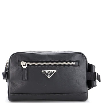 Prada Zip Waist Bag Saffiano Leather Small