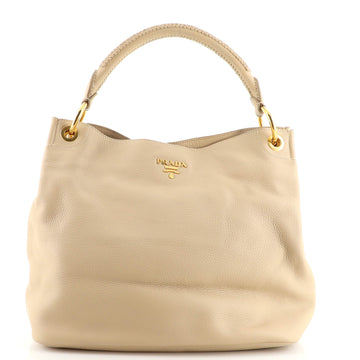 Prada Rolled Hobo Vitello Daino Large