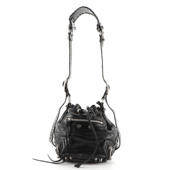Balenciaga Le Cagole Giant Studs Bucket Bag Leather XS