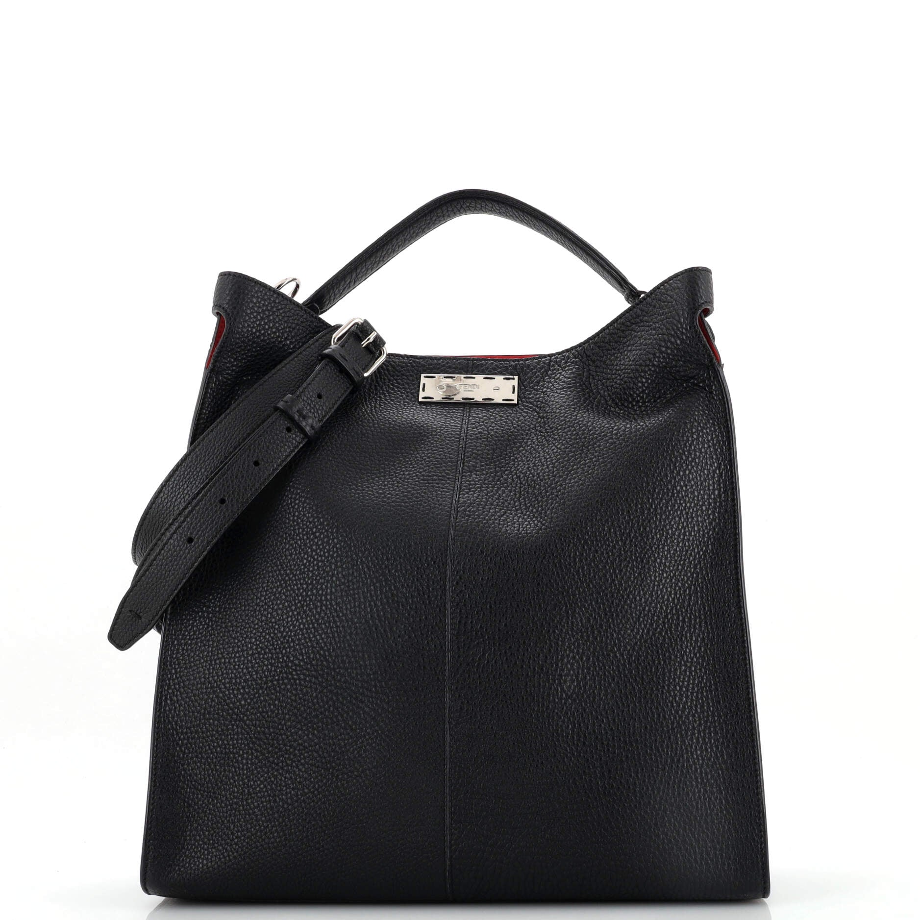 Fendi Peekaboo X-Lite Fit Bag Leather Black 204415292