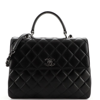 Chanel Trendy CC Top Handle Bag Quilted Lambskin Large