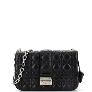 Christian Dior Miss Dior Flap Bag Cannage Quilt Lambskin Medium