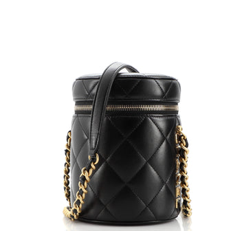 Chanel Side Note Vanity Case Quilted Lambskin Small