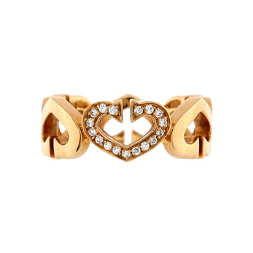 Cartier C Heart de Cartier Ring 18K Yellow Gold with Diamonds