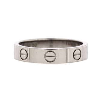 Cartier Love Wedding Band Ring 18K White Gold