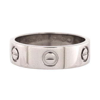 Cartier Love Band Ring 18K White Gold