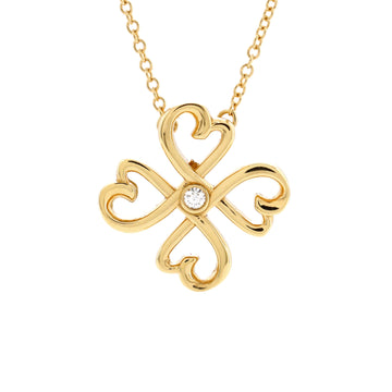 Tiffany & Co. Paloma Picasso Loving Heart Pendant Necklace 18K Yellow Gold with Diamond