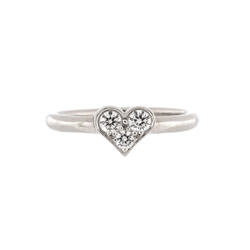 Tiffany & Co. Hearts Ring Platinum with Diamonds