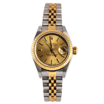 Rolex Oyster Perpetual Datejust Automatic Watch Stainless Steel and Yellow Gold 26