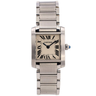 Cartier Tank Francaise Quartz Watch Stainless Steel 20