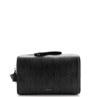 Christian Dior Lingot Toiletry Pouch CD Diamond Coated Canvas