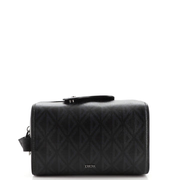 Christian Dior Lingot Toiletry Pouch CD Diamond Coated Canvas