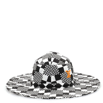 Louis Vuitton Hat and Mask Set Limited Edition Distorted Damier Polyester Blend