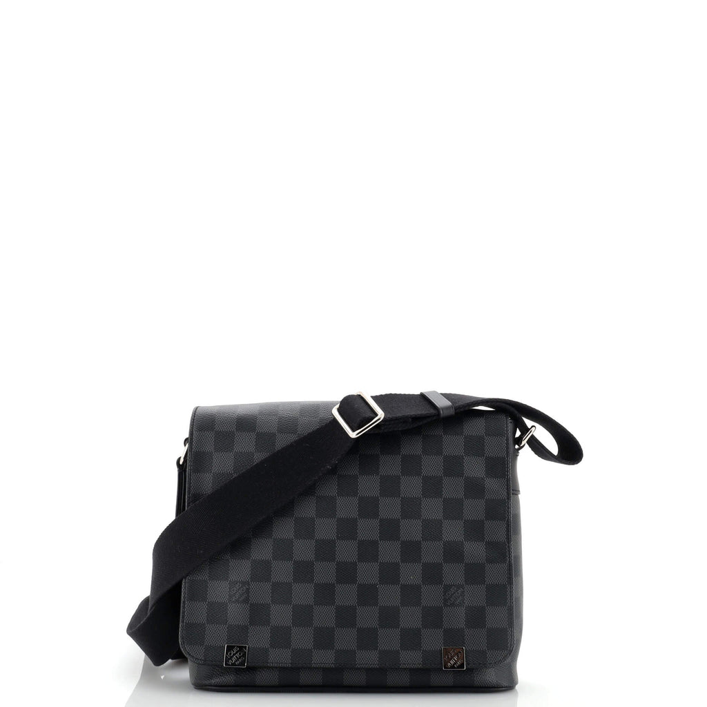 Louis Vuitton District NM Messenger Bag Damier Graphite PM Black 20441565