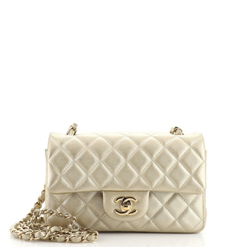Chanel Classic Single Flap Bag Quilted Caviar Mini