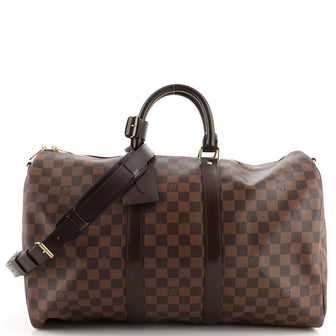 Louis Vuitton Keepall Bandouliere Bag Damier 45