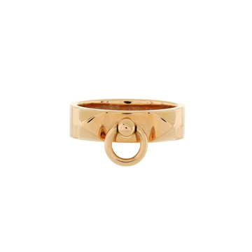 Hermes Collier de Chien Ring 18K Rose Gold Small