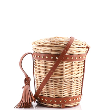 Celine Panier Bucket Bag Wicker Mini